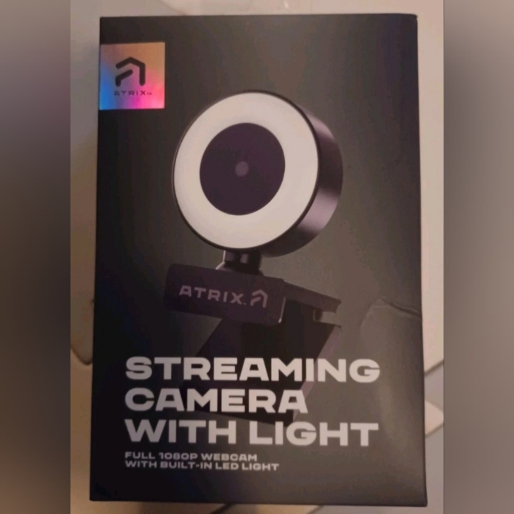 Matix Black Simulated Camera with Halo Light